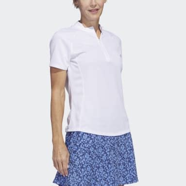 Weiße adidas Poloshirts für Damen 